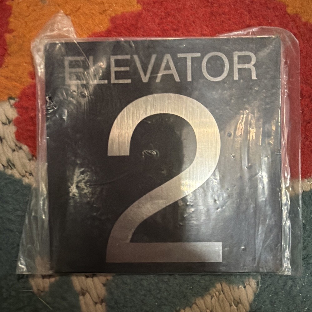 SCS Products Elevator Jamb Plate With Elevator Number 2