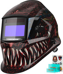 ARCCAPTAIN Welding Helmet Auto Darkening True Color Welding Hood 4 Arc Sensor US