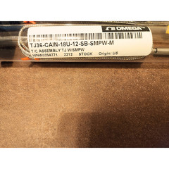 Omega TJ36-CAIN-18U-12-SB-SMPW-M Thermocouple Probe Stainless Braid Type K