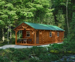 Log Cabin Kit 10′ x 20′ *** The Timber Trails Series *** NATIONWIDE SHIPPING