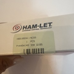 Ham-let H6810SSN1/4CSS Three Piece Ball Valve 1/4″ FNPT