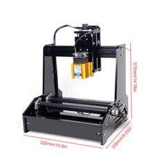 15W Cylindrical Laser Engraving Machine Desktop Metal Engraver Printing Portable