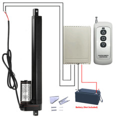 DC12V 3000N 660lb Linear Actuator Long Stroke 50-1000mm 2″ – 40” IP65 Waterproof