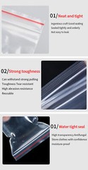 HEAVY DUTY 4 Mil Clear Zip Seal Bags Reclosable Lock Plastic Jewelry 4Mil Bag
