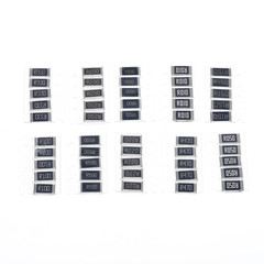 PATIKIL 2512 Surface Mount Device Resistor Kit, 1Set/50Pcs 0.01R-1R Ohm 10 Value