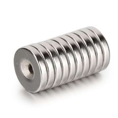 10-60Pcs 15x3mm N45 Strong Countersunk Ring Magnet Rare Earth Neodymium Hole 3mm