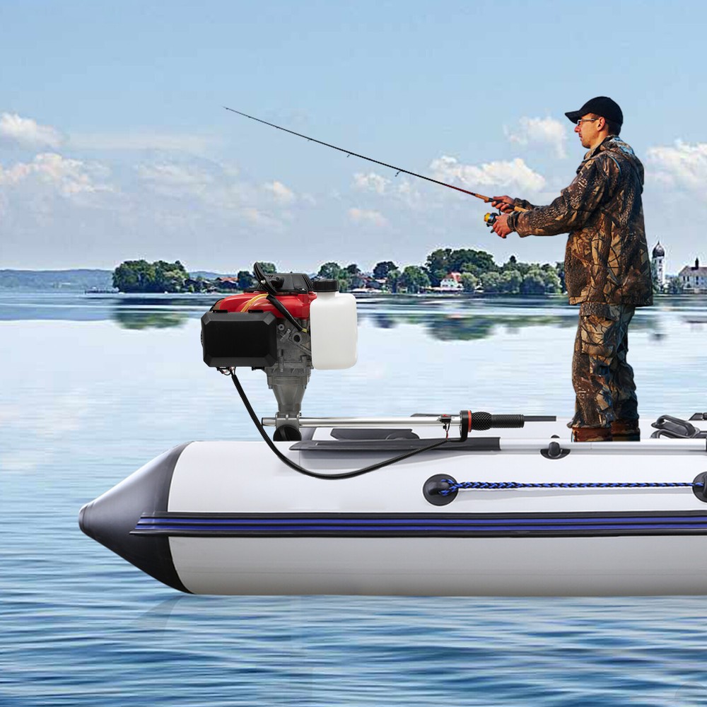 4 Stroke1.6kw Heavy Duty Fishing Boat Motor Outboard Engine w/Air Cooling System