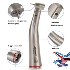 SANDENT Dental 1:5 Ratio LED Contra Angle Handpiece Standard Internal Four Spray