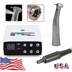 Fit NSK NL400 Dental Electric Motor With 1:5 Handpiece Fiber Optic Contra Angle