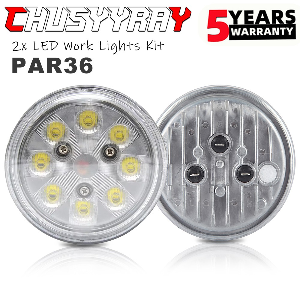 2x 4.5″ 24W Round LED Conversion Headlight Bulb Hi/Low Sealed Beam Head Lamps