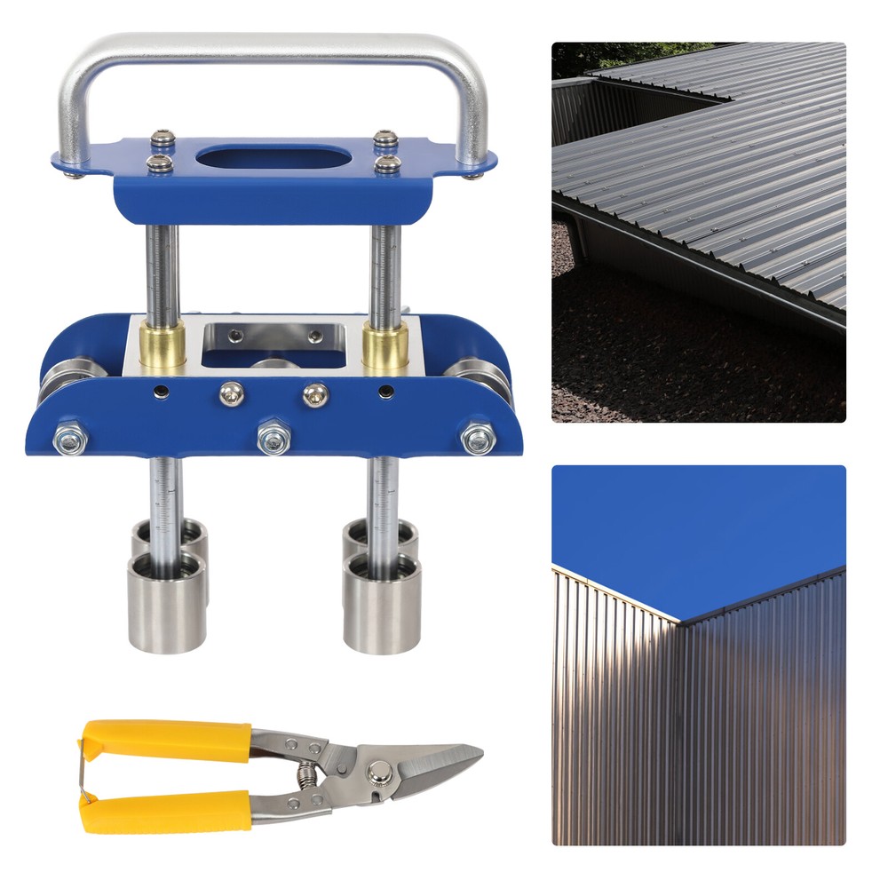 Hand Sheet Roller Bender 0-90° Bending Angle Metal Roofing Tool Fit 0.01-0.04″