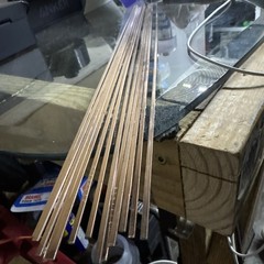 Harris Stay-Silv 15 Brazing Rods 1/8 in Sq x 18 in AWS A5.8 lot of 13 HVAC