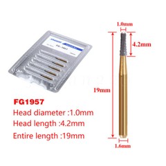 FG-1957/FG-1958 High Speed Dental Tungsten Carbide Crown Metal Cutting Bur