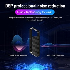 Mini Spy Hidden Audio Recorder Voice Activated Office Listening Device 128GB Su