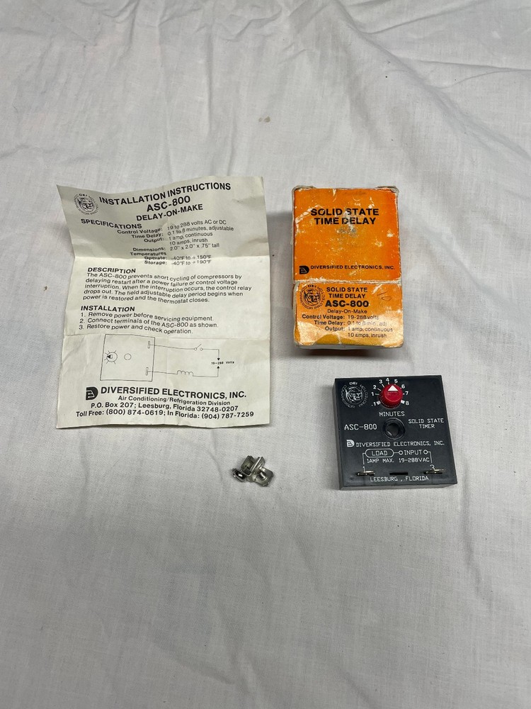 Delay Timer, Solid State Diversified Electronics USA