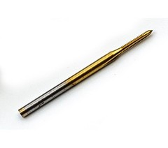 M1.0 (1.00 UNM) Thread Plug Tap, 3 Flute, HSS with TiN Coating #22241