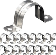 30 Pack M40 (1-1/2″) Stainless Steel Rigid Pipe Strap, Heavy Duty Pipe Fasten Ho