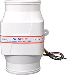 In-Line Marine Bilge Air Blowers- 12V, 3 or 4″, 130-270 CFM Ultra-Quiet Operatio