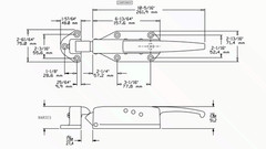 Kason OEM 58 Series Commercial Walk-in Safety Latch, Works with foam doors