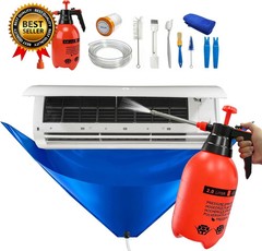 13PCS Mini Split Cleaning Kit with 2L High Pressure Sprayer, Deep Cleaning Air C