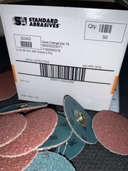 (50) Standard Abrasives 2″ Sanding Discs 522452, 36 Grit, TS Quick Change, AO