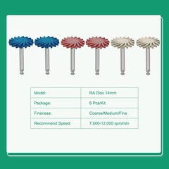 Dental Composite Polishing Kit Diamond System RA Disc 14mm Wheel Polisher 1Box