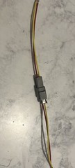 18 AWG Gray Deutsch DTM 2 Pin Automotive Wire Waterproof Connector Yellow Red