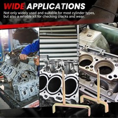 Cylinder Head Stand Holder Engine Bracket Tool W/ Tapered Mandrels Storage 2PC