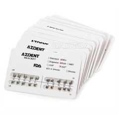 500X AZDENT Dental Orthodontic Bracket Braces Mini Roth Slot.022 Hooks 3-4-5