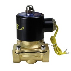 HFS(R) 110V Ac 3/4″ Electric Solenoid Valve Water Air Gas, Fuels N/C – Brass