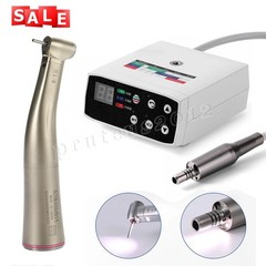 Fit NSK NL400 Dental Electric Motor +1:5 Handpiece Fiber Optic Contra Angle USA
