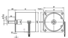 Synchronous Motor 60KTYZ AC 220V 50Hz 20 rmp/m CW/CCW 14W Torque 8kgf.cm
