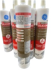 GE Advanced Silicone 100% Waterproof Kitchen & Bath Almond – Lot of 9 NEW