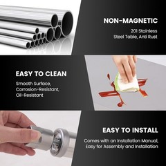 Stainless Steel NSF Commercial Kitchen Work Food Prep Table 12/14/18/24/30 Inch﻿