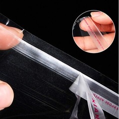 100 Clear Resealable OPP Plastic Bags 6×9 Inches, Self Sealing for Food Storage