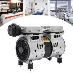 370W 110V Oilless Vacuum Pump Industrial Oil-Free Piston Vacuum Pump with Filter