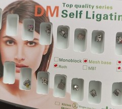 Dental Orthodontic Passive Self Ligating Brackets Roth 022 Hooks 345 Mesh Base