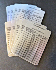 ✅🔥🧯50-METAL FIRE EXTINGUISHER 4-YEAR INSPECTION TAGS 2024-2025-2026-2026🚒