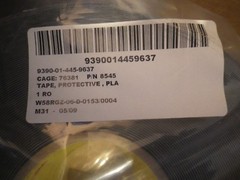 3M BLACK AEROSPACE TAPE 8545 40 MIL THICK 6 INCH WIDE ON ROLLS BRAND NEW