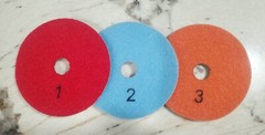 Diamond Polishing Pads 3 Step Wet/Dry 4 Inch Set Granite Marble Quartz Concrete