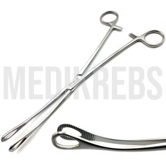 Foerster Sponge Holding Forceps Curved Serrated Jaws 10” – 25cm General Surgery