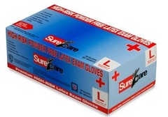 10/50’s High-Risk Powder Free Blue Latex Exam 13 MIL, SIZE S, M, L, Xl & XXL