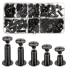 Comprehensive 80 Sets Chicago Screws for Leathercraft – 5 Size Options Included
