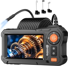 16.5FT Endoscope Camera with Light, 4.3″ LCD Screen, HD 1080P, IP67 Waterproof