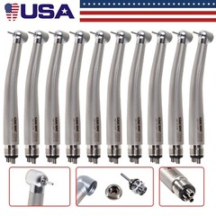 10pcs SANDENT NSK PANA MAX Style Dental High Speed Handpiece Push Button 4 Hole