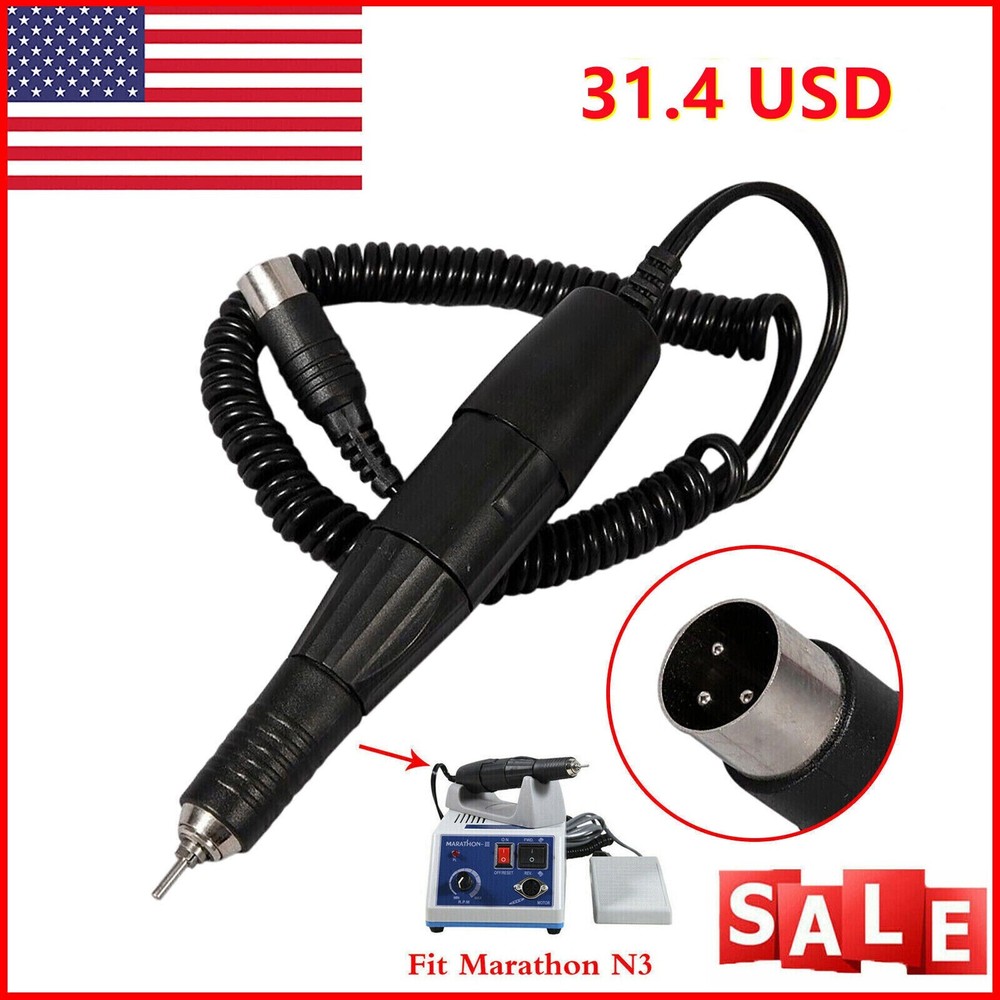 Dental Electric Micro Motor Polishing Handpiece Fit Marathon 35K RPM Handle Lab