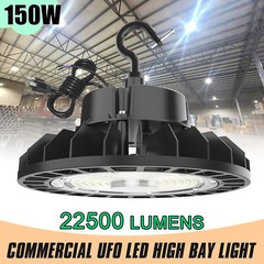 22500 Lumens 150W UFO LED High Bay Light Commercial Gym Work Lamp Dimmable 5000K
