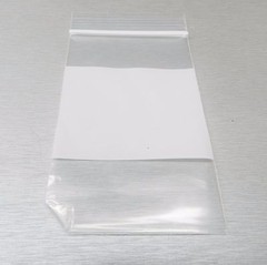 WHITE Block Bags RELOC ZIPPIT 3×5 4mil H. D. 3 x 5″ 4 Mil Bags 100