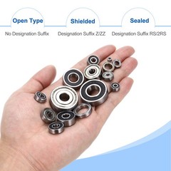 8pcs R1212ZZ 1/2″ ID x 3/4″ OD x 5/32″ Height Z3 Ball Bearings Silver Tone
