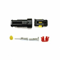 20X Car Waterproof Electrical Wire Cable Connector Male Female 2Pin Way Plug Kit